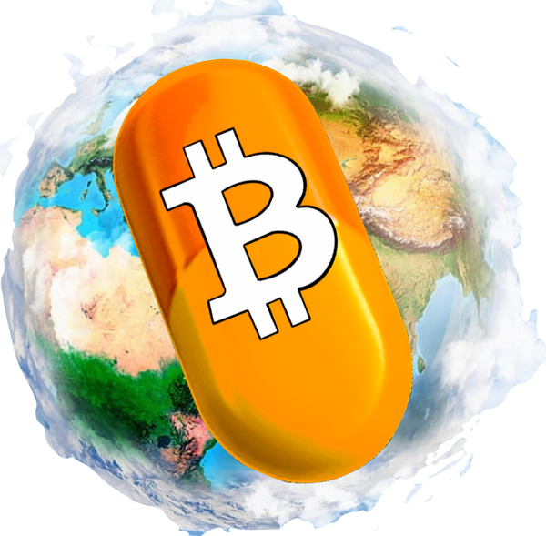 Orange Pill Earth logo